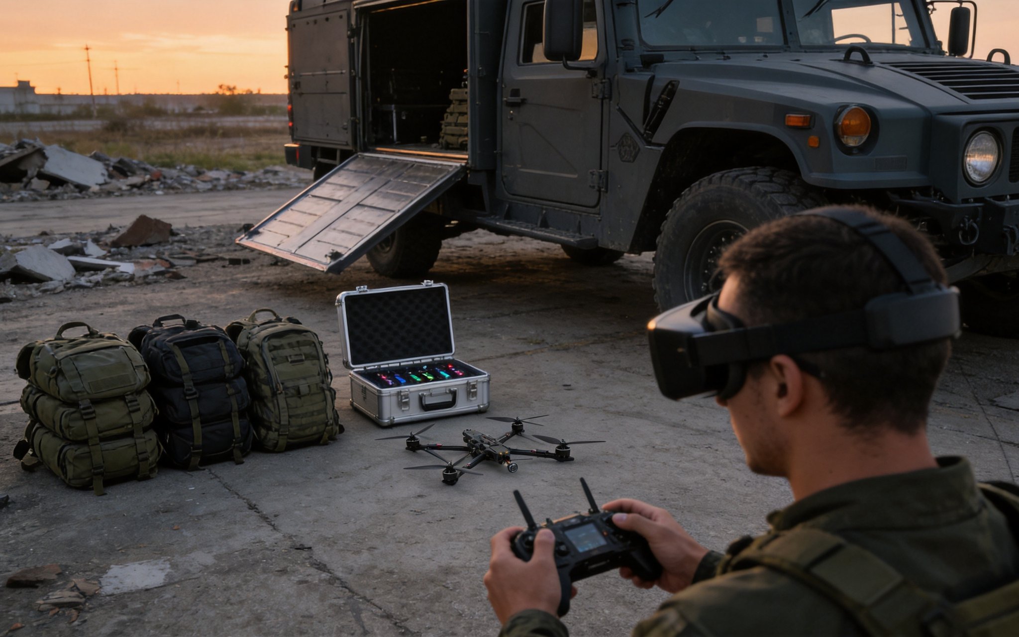 Integrated Mobile Air-Space FPV Swarm Tactical System