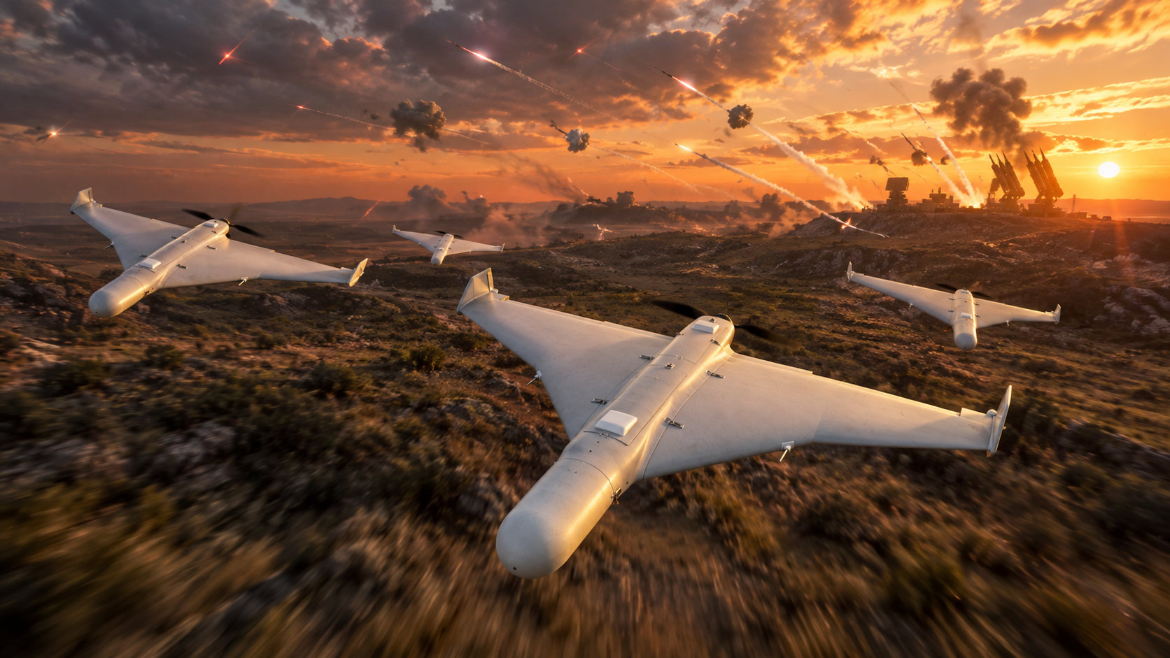 Air Defense Suppression & Swarm Saturation